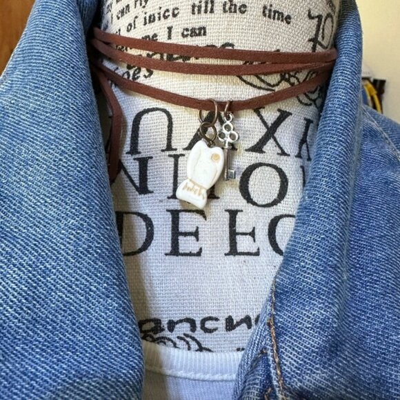 Alquimia Jewelry - Buffalo turquoise suede choker necklace